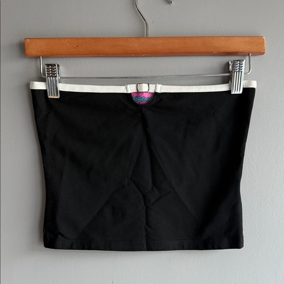EDIKTED Black Tube Top with White Trim - Picture 1 of 6
